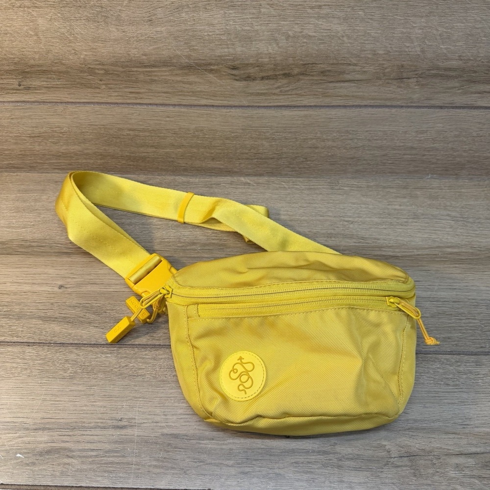 Baboon to the Moon Sulfur Yellow Nylon Waist Hip Fanny Pack Travel Bag